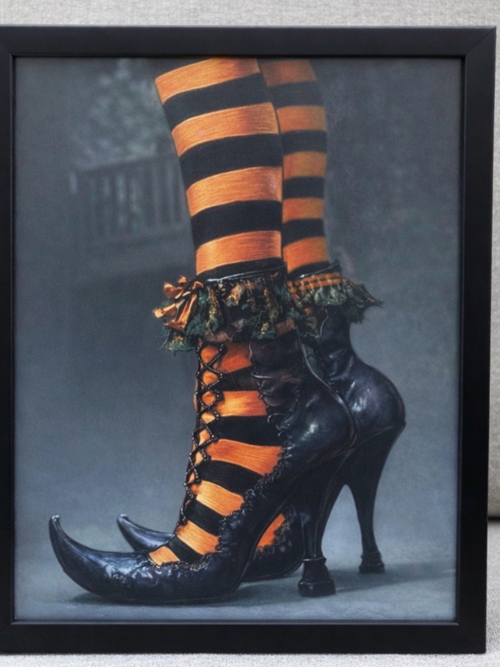 Wicked Witch Legs & Striped Stockings 8x10 Framed Art Print